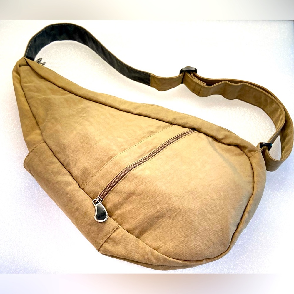 AmeriBag Unisex Tan Sling Crossbody Bag☀️